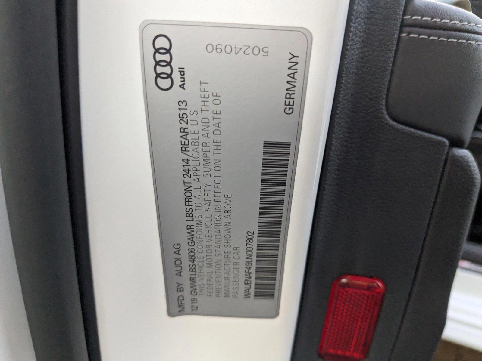 2020 Audi A4 Sedan Vehicle Photo in Sanford, FL 32771