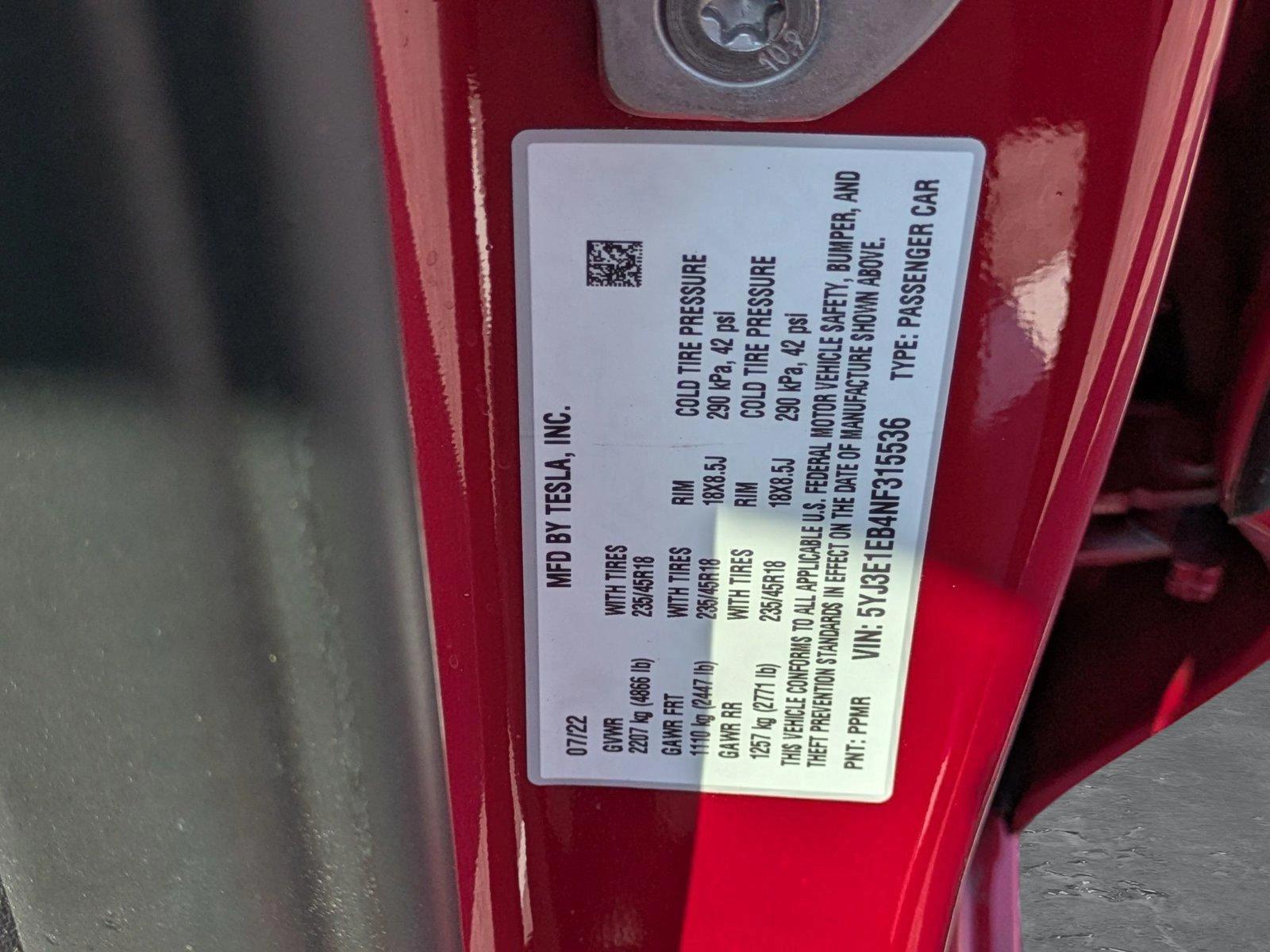 2022 Tesla Model 3 Vehicle Photo in Clearwater, FL 33761