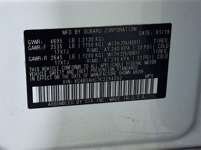 2019 Subaru Outback Vehicle Photo in PUYALLUP, WA 98371-4149