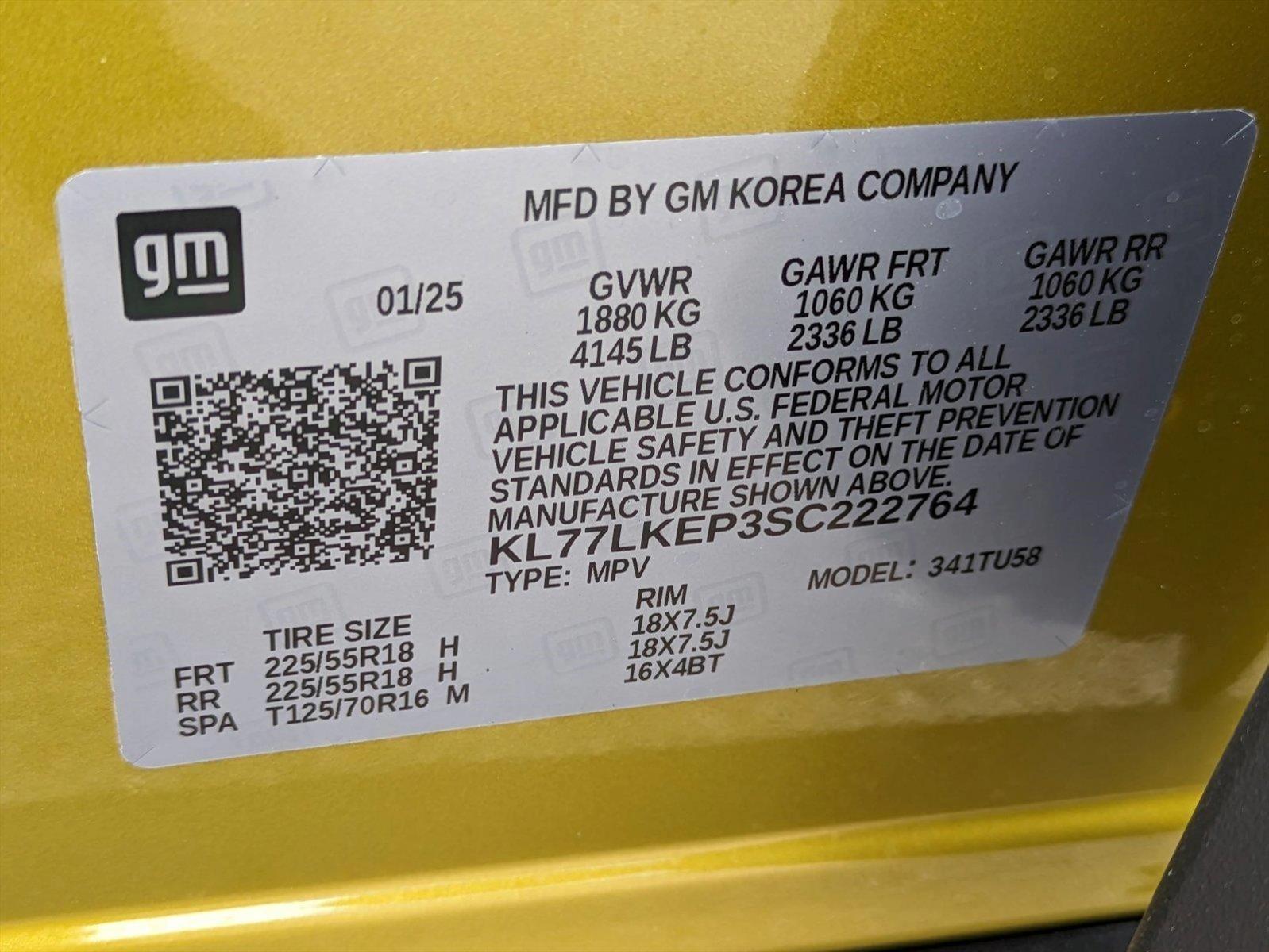 2025 Chevrolet Trax Vehicle Photo in GREENACRES, FL 33463-3207