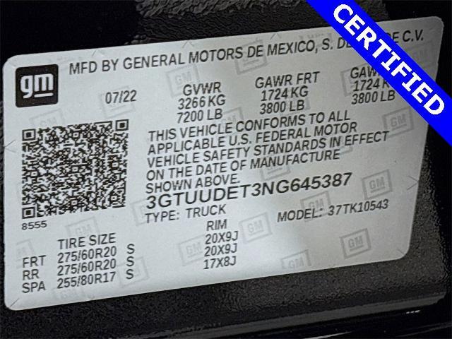 2022 GMC Sierra 1500 Vehicle Photo in PUYALLUP, WA 98371-4149