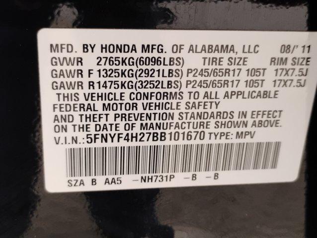 2011 Honda Pilot Vehicle Photo in Fort Mill, SC 29708