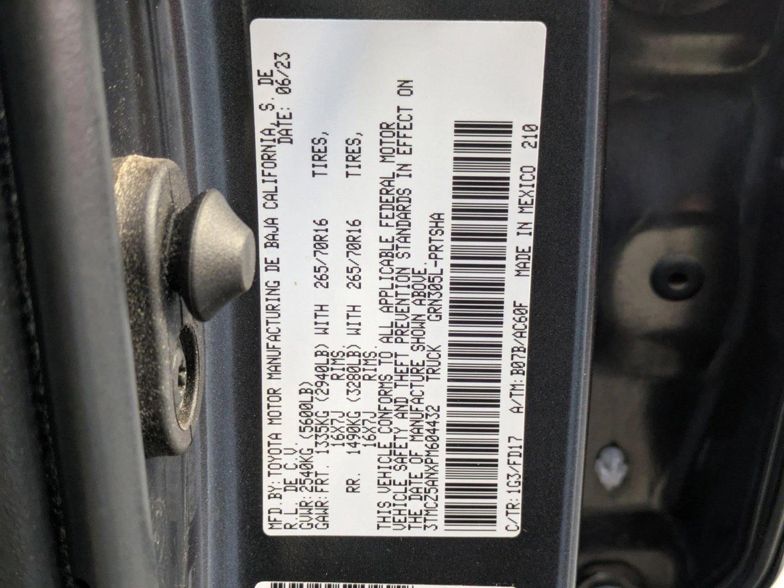 2023 Toyota Tacoma 4WD Vehicle Photo in Tustin, CA 92782