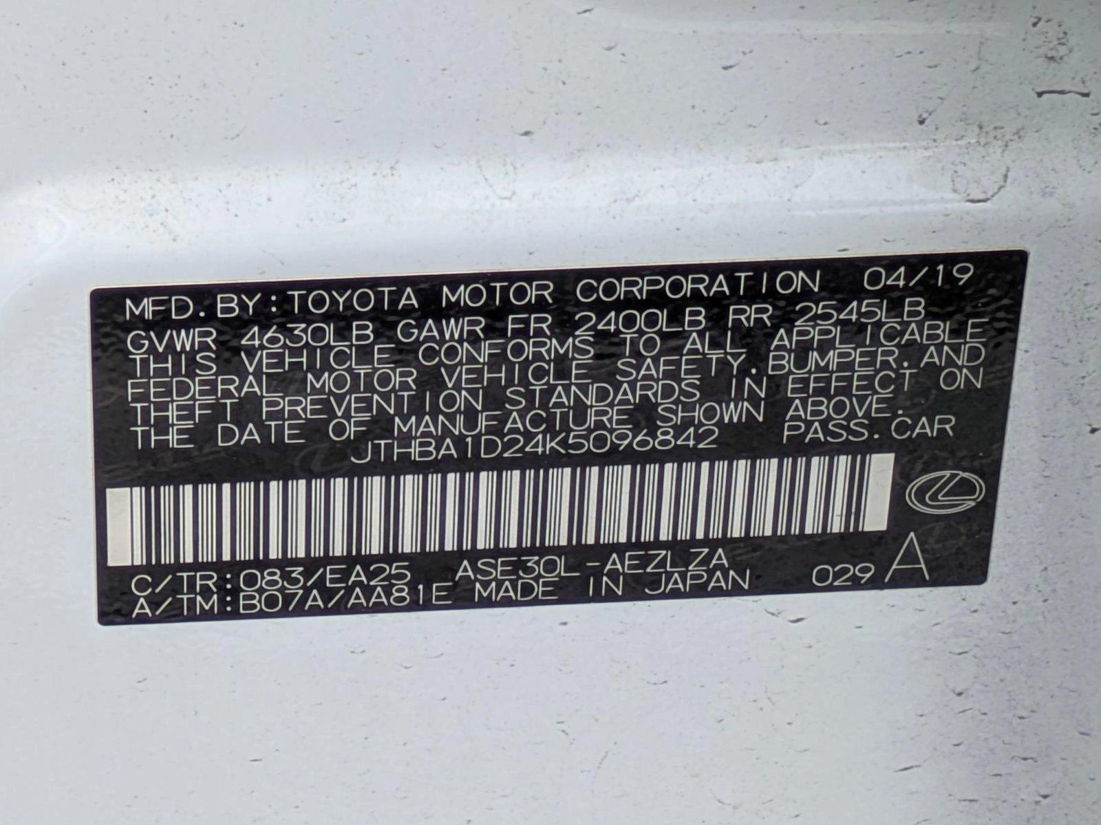 2019 Lexus IS 300 Vehicle Photo in Clearwater, FL 33761