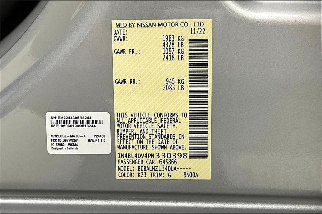 2023 Nissan Altima Vehicle Photo in Grapevine, TX 76051