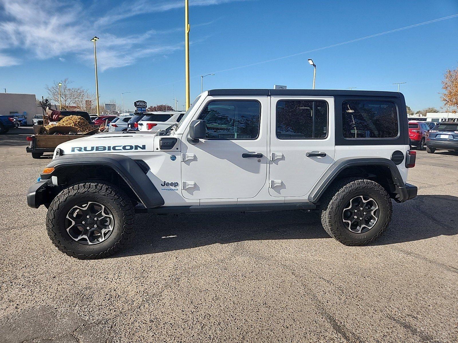 Used 2022 Jeep Wrangler Unlimited Rubicon 4XE with VIN 1C4JJXR6XNW177838 for sale in Albuquerque, NM