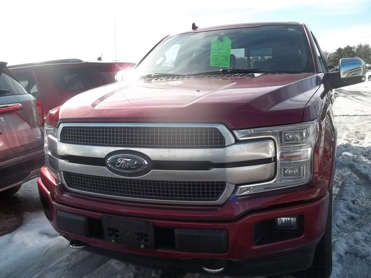 Used 2018 Ford F-150 Platinum with VIN 1FTFW1EG5JFC77438 for sale in Delavan, IL