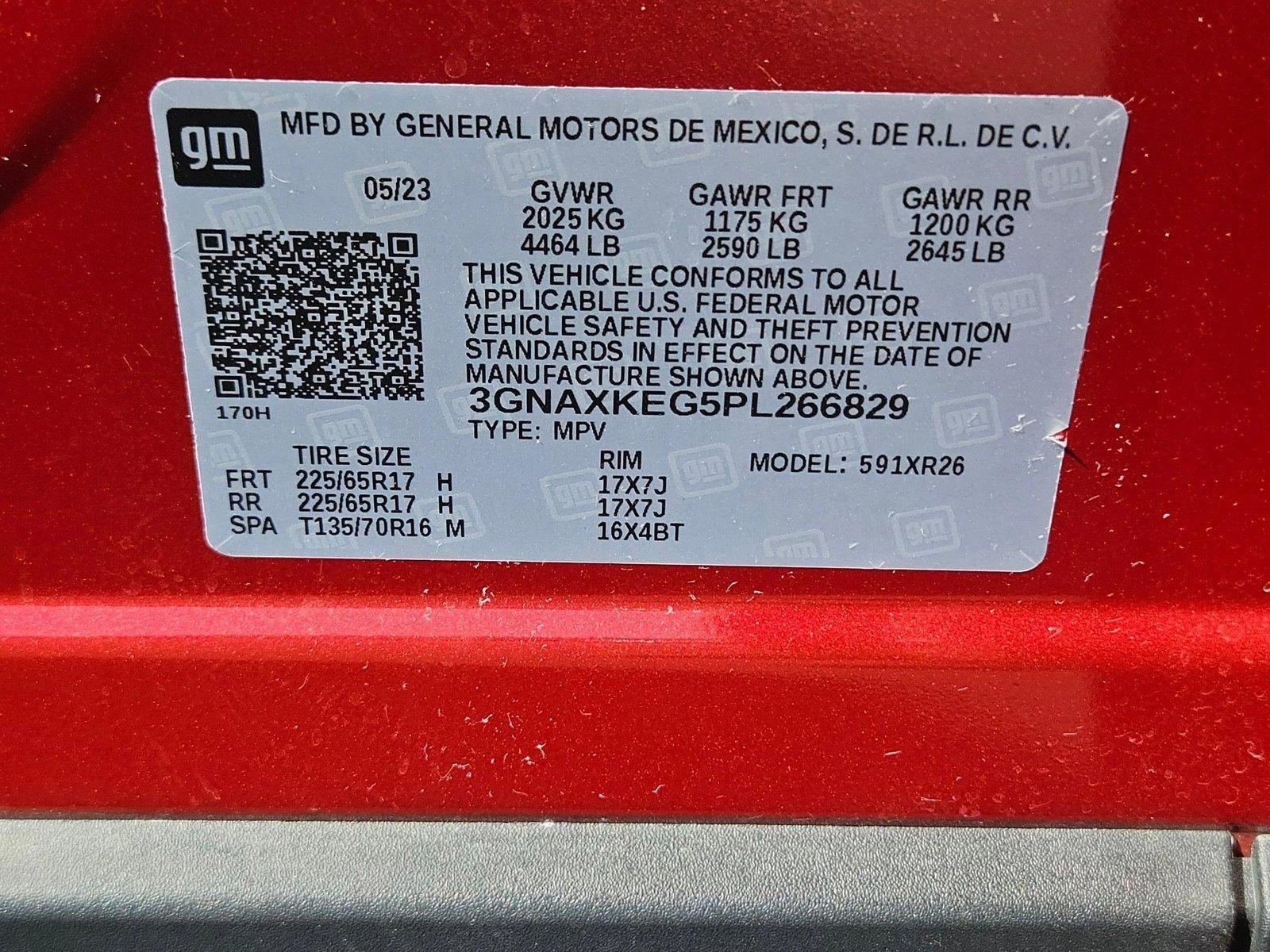 2023 Chevrolet Equinox Vehicle Photo in GILBERT, AZ 85297-0446