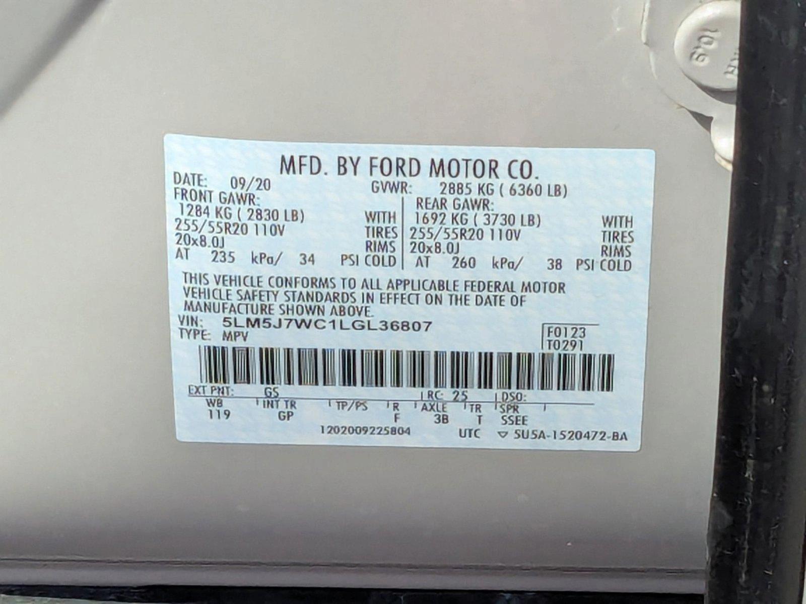 2020 Lincoln Aviator Vehicle Photo in St. Petersburg, FL 33713