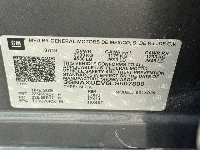 2020 Chevrolet Equinox Vehicle Photo in MIDDLETON, WI 53562-1492