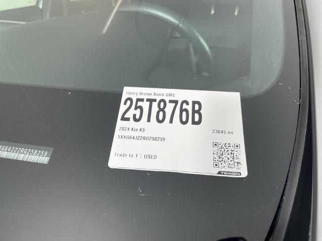 2024 Kia K5 Vehicle Photo in GILBERT, AZ 85297-0402