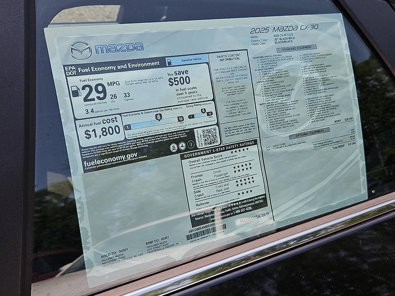 2025 Mazda CX-30 Vehicle Photo in Trevose, PA 19053