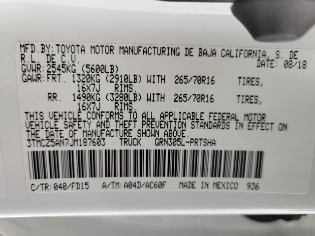 2018 Toyota Tacoma Vehicle Photo in NEENAH, WI 54956-2243