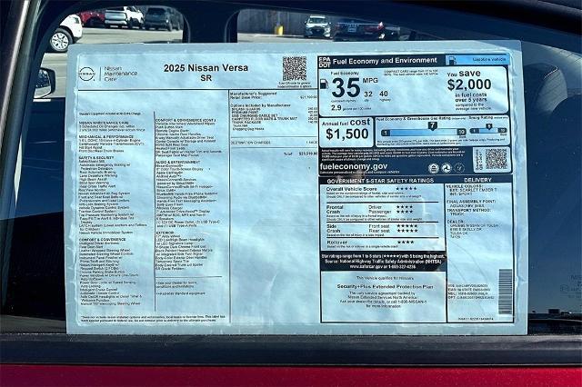 2025 Nissan Versa Vehicle Photo in Tulsa, OK 74129