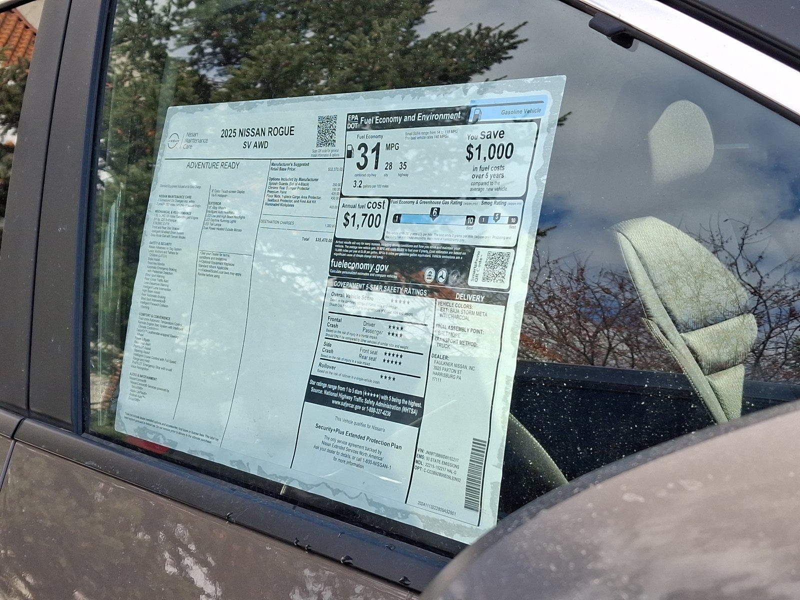 2025 Nissan Rogue Vehicle Photo in Harrisburg, PA 17111-1033