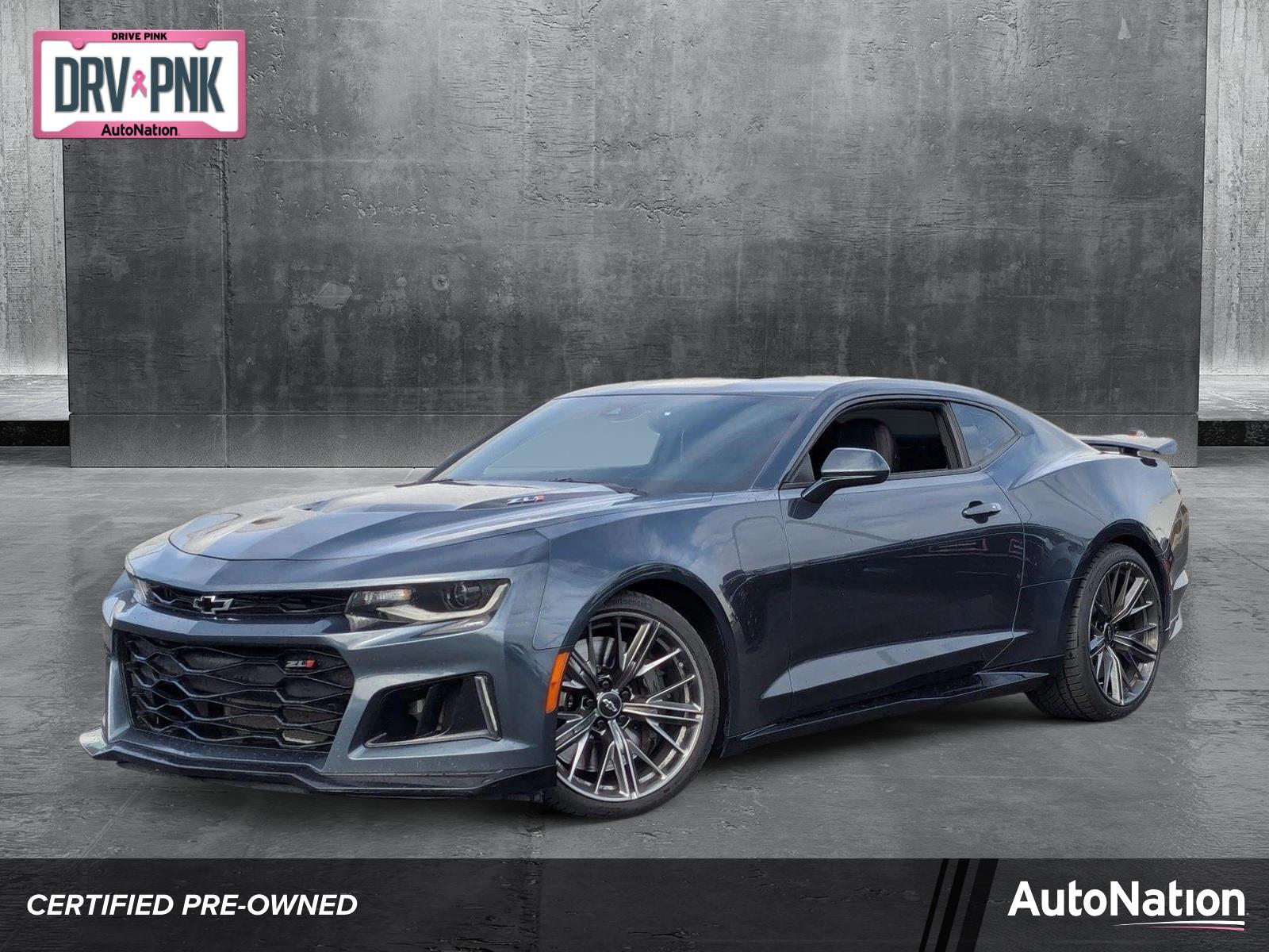 Certified 2022 Chevrolet Camaro in Gray for Sale in Los Angeles | N0109377  | AutoNation Chevrolet Valencia