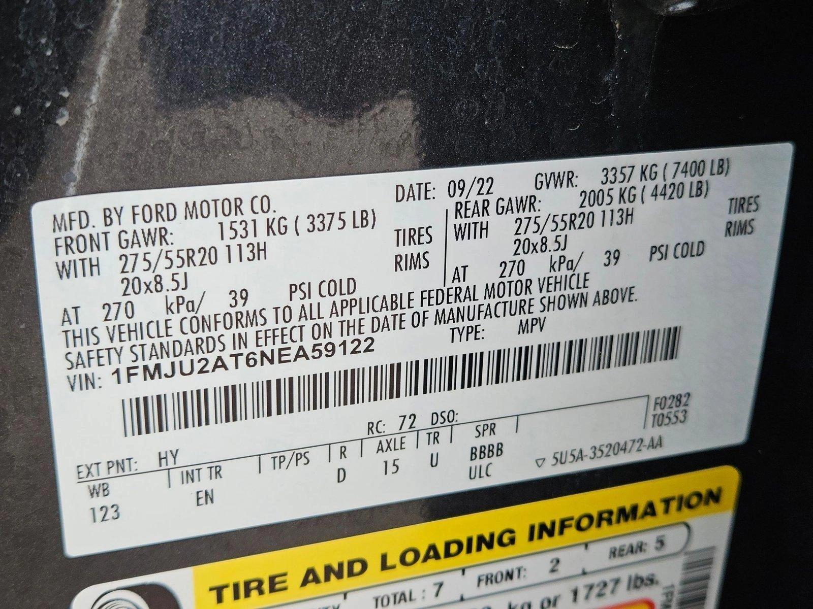 2022 Ford Expedition Vehicle Photo in CORPUS CHRISTI, TX 78416-1100
