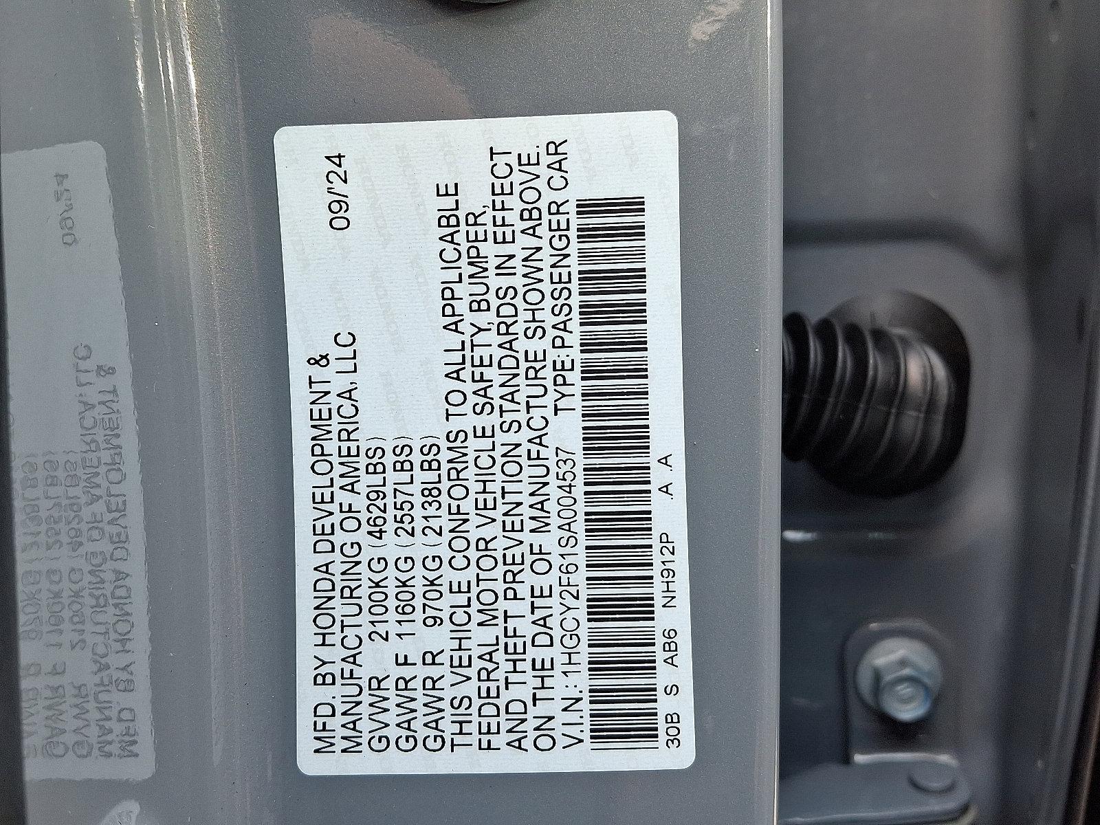 2025 Honda Accord Hybrid Vehicle Photo in Harrisburg, PA 17111