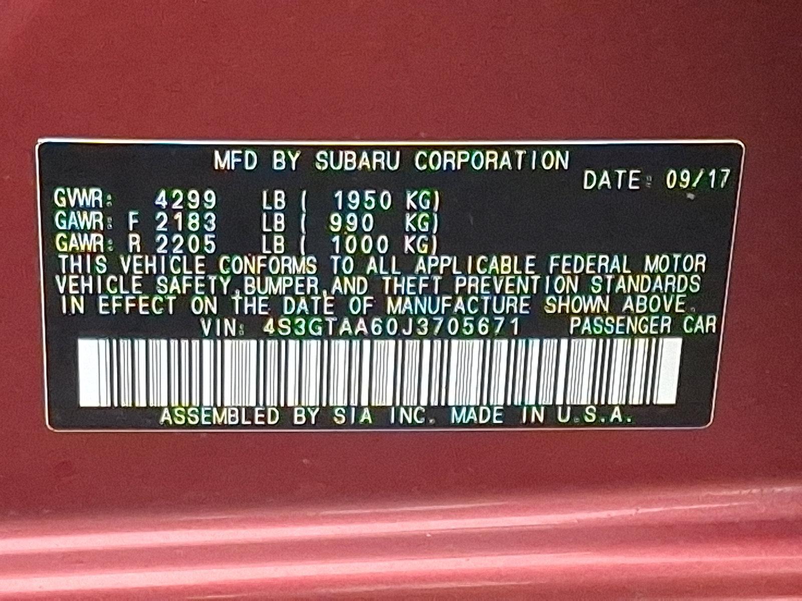 2018 Subaru Impreza Vehicle Photo in Easton, PA 18045
