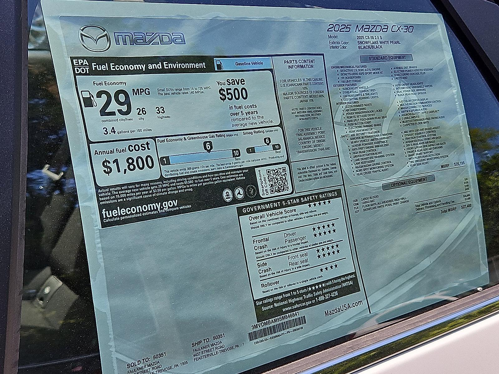 2025 Mazda CX-30 Vehicle Photo in Trevose, PA 19053