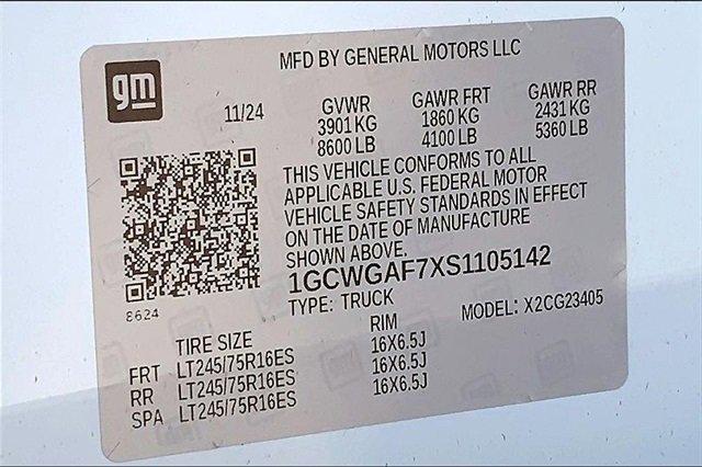 2025 Chevrolet Express Cargo Van Vehicle Photo in TOPEKA, KS 66609-0000