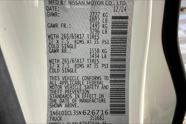 2025 Nissan Frontier Vehicle Photo in Tulsa, OK 74129