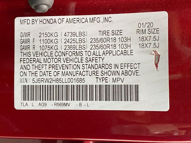 2020 Honda CR-V Vehicle Photo in Appleton, WI 54913