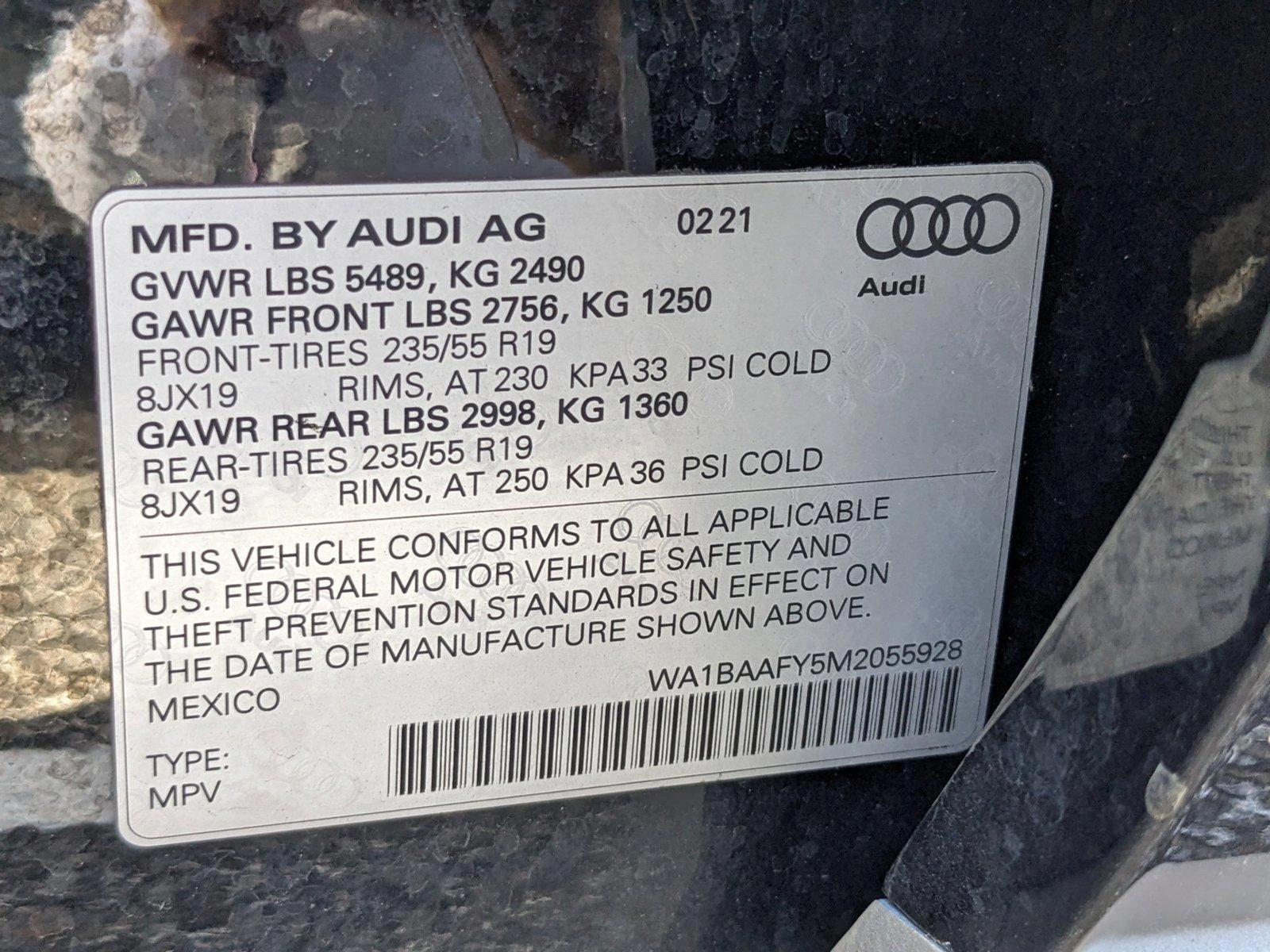 2021 Audi Q5 Vehicle Photo in Clearwater, FL 33761