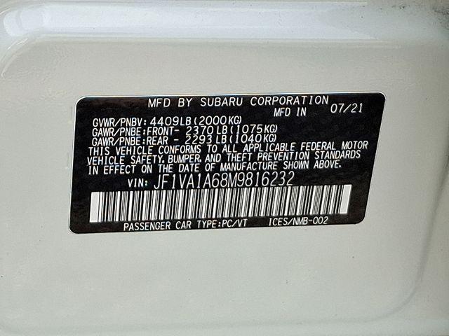 2021 Subaru WRX Vehicle Photo in DANBURY, CT 06810-5034