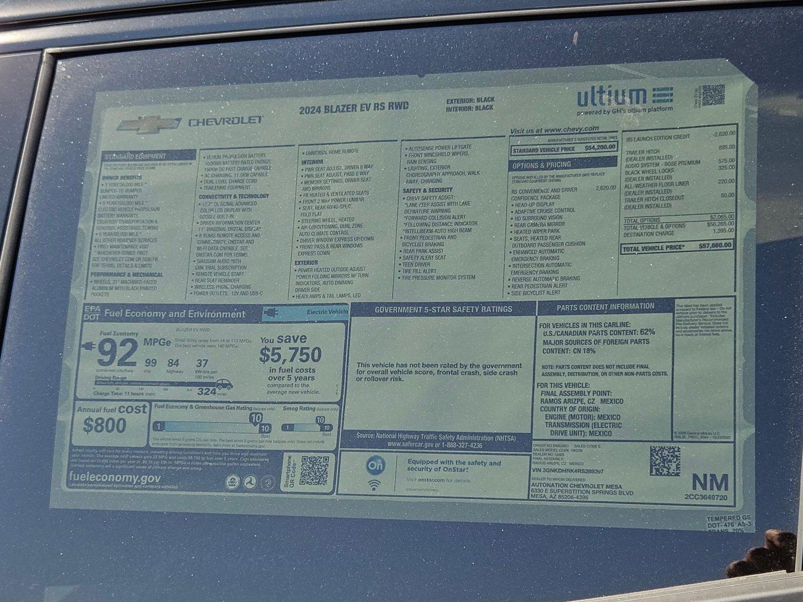 2024 Chevrolet Blazer EV Vehicle Photo in MESA, AZ 85206-4395