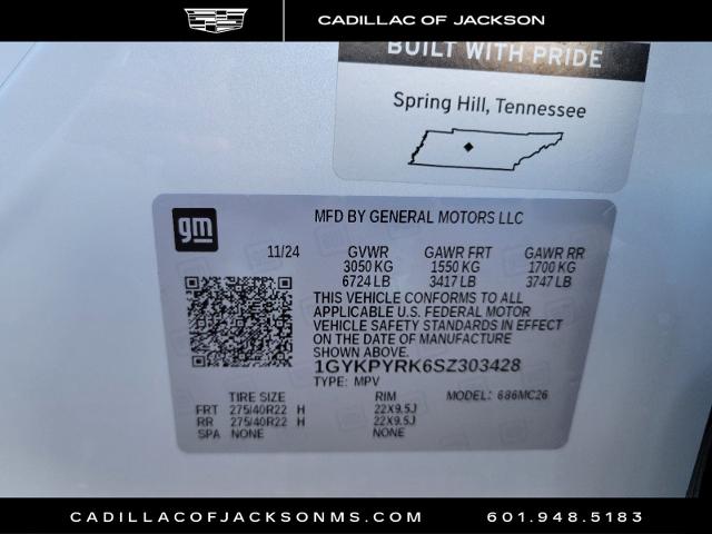 2025 Cadillac LYRIQ Vehicle Photo in RIDGELAND, MS 39157-4406