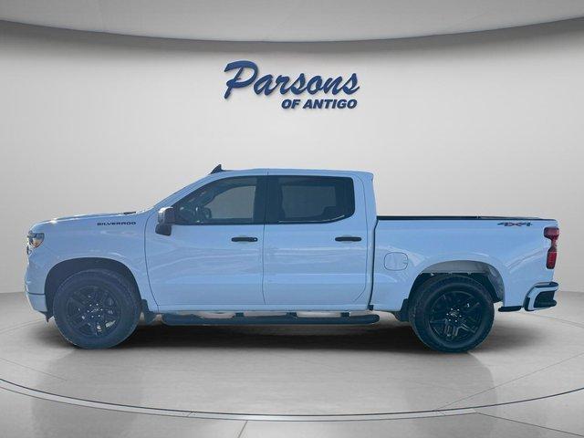 Used 2024 Chevrolet Silverado 1500 Custom with VIN 1GCPDBEK7RZ133615 for sale in Antigo, WI