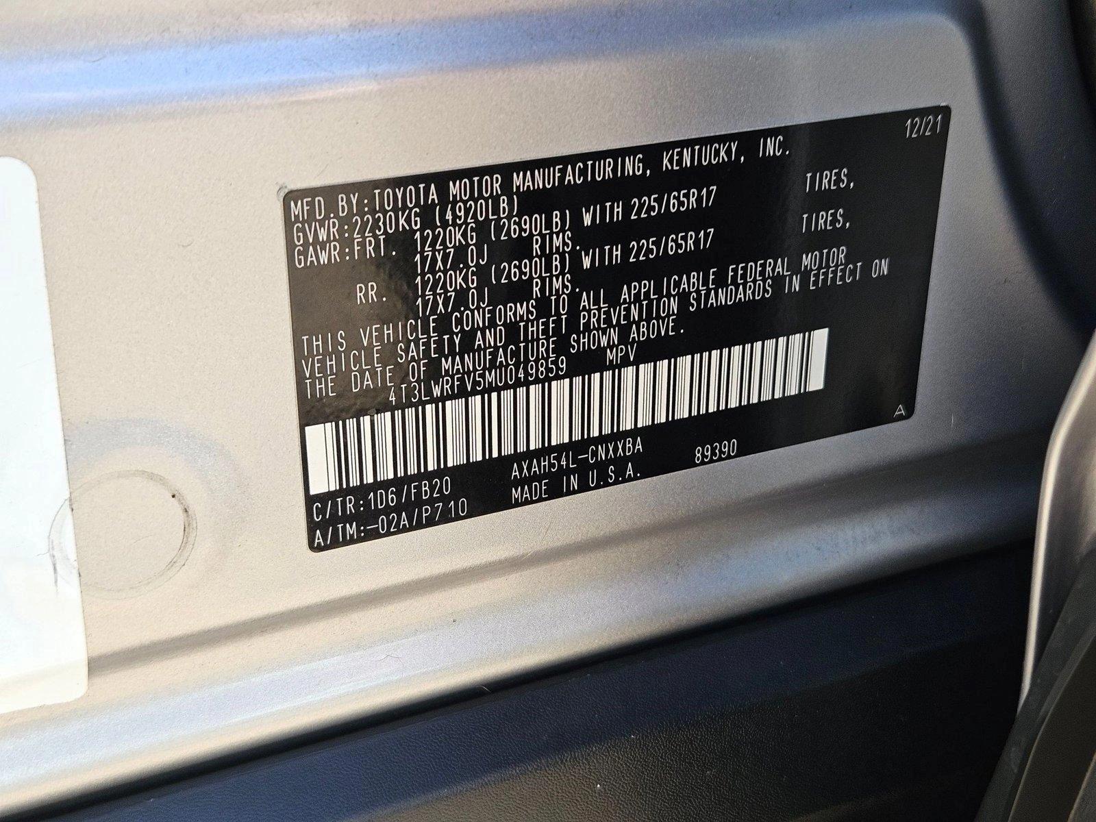 2021 Toyota RAV4 Vehicle Photo in PEORIA, AZ 85382-3715