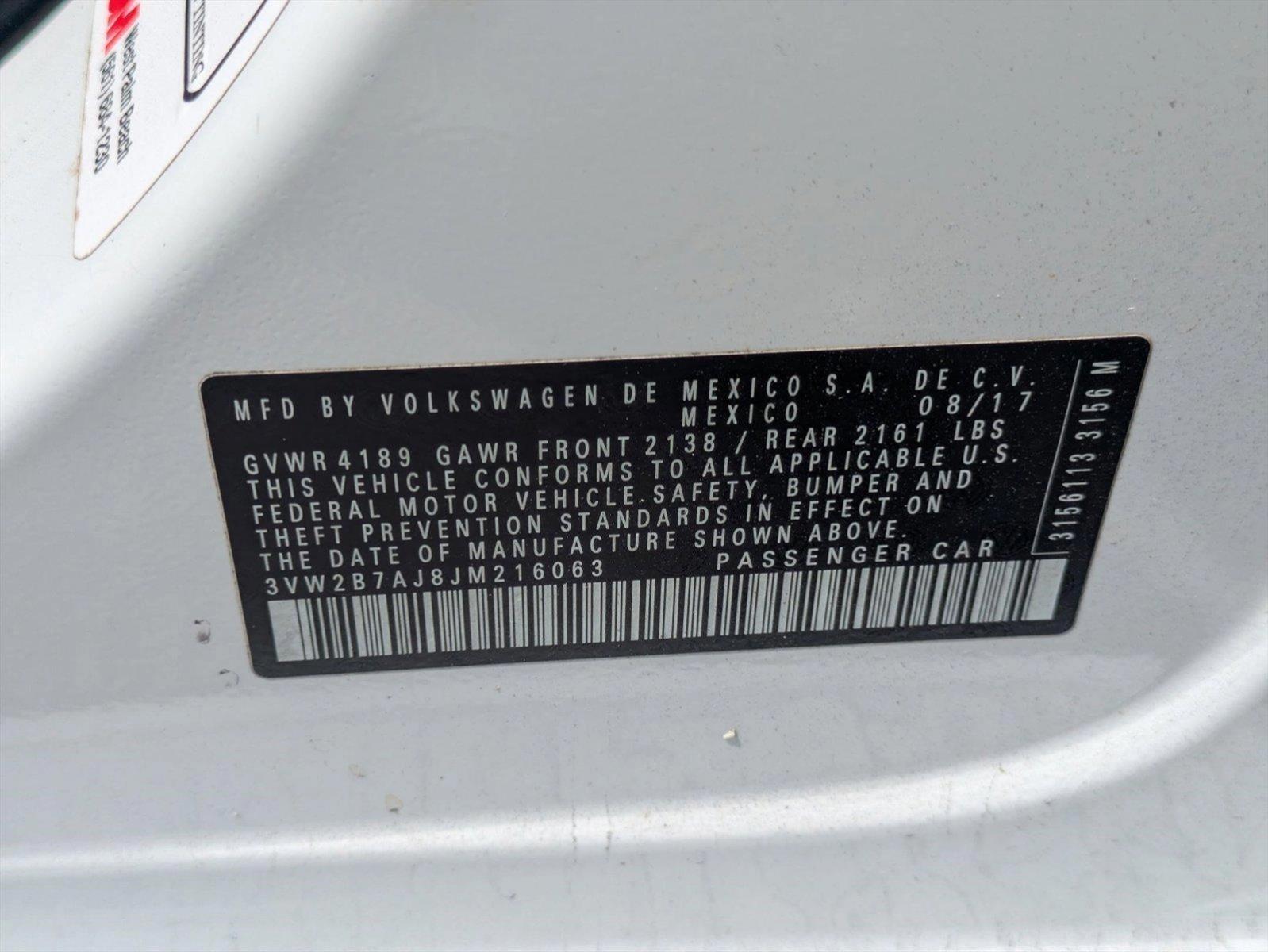 2018 Volkswagen Jetta Vehicle Photo in GREENACRES, FL 33463-3207