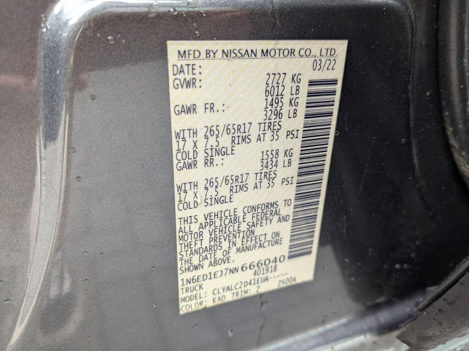 2022 Nissan Frontier Vehicle Photo in Pompano Beach, FL 33064