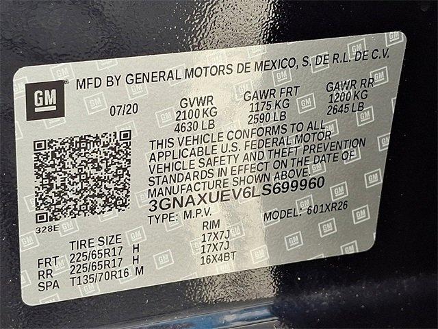 2020 Chevrolet Equinox Vehicle Photo in LANCASTER, PA 17601-0000