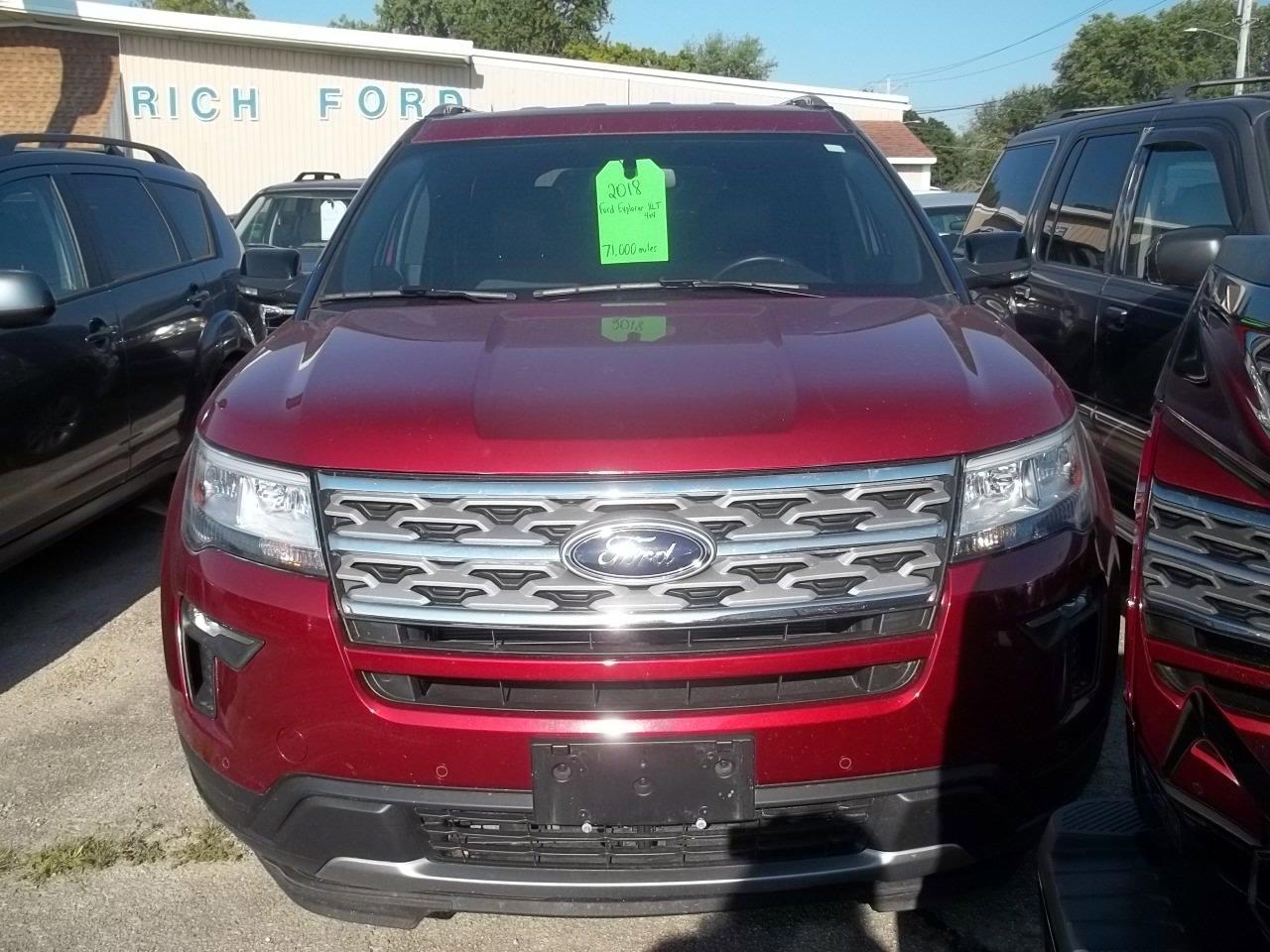 Used 2018 Ford Explorer XLT with VIN 1FM5K8D88JGA68257 for sale in Delavan, IL
