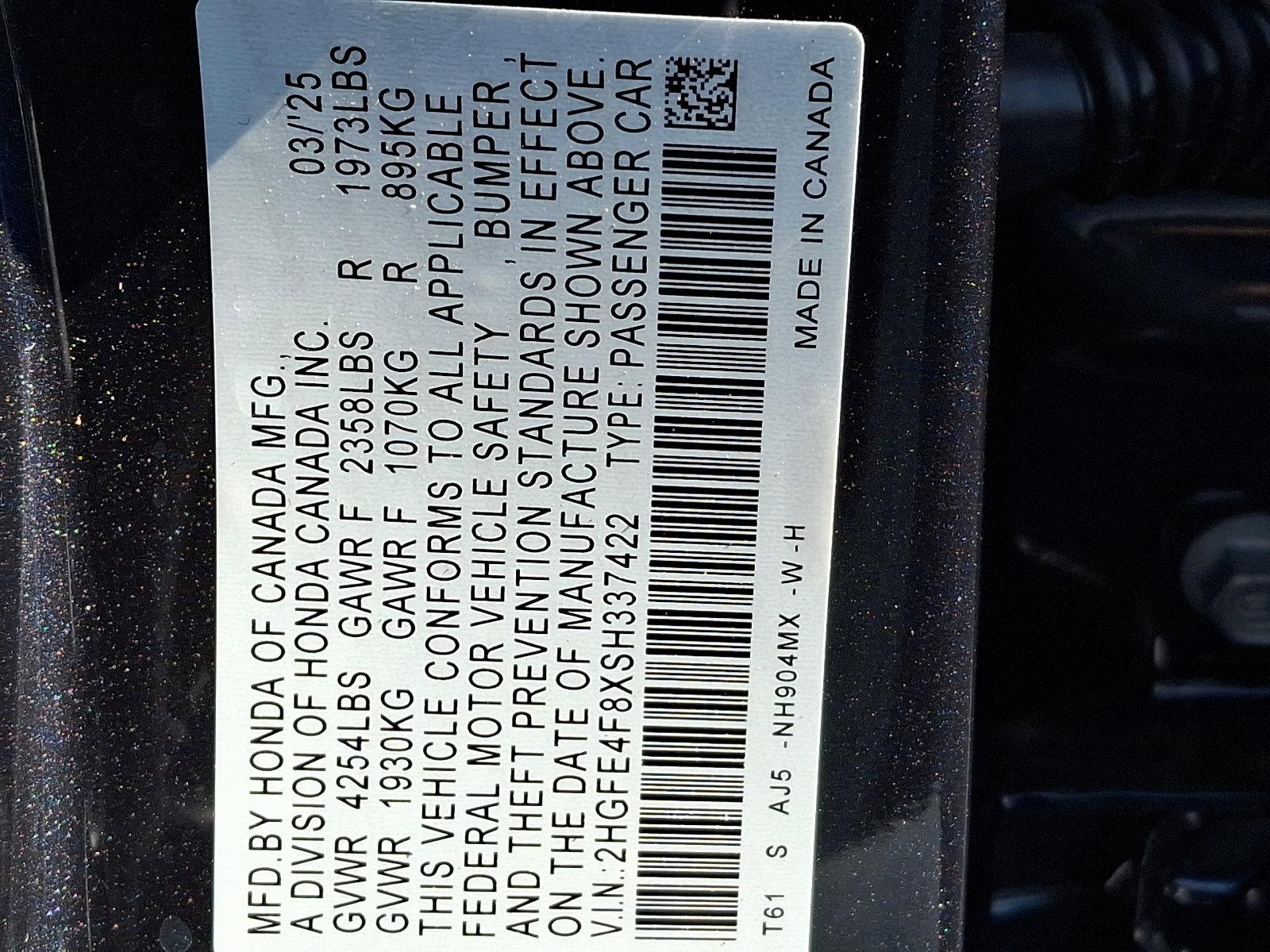 2025 Honda Civic Sedan Hybrid Vehicle Photo in Harrisburg, PA 17111