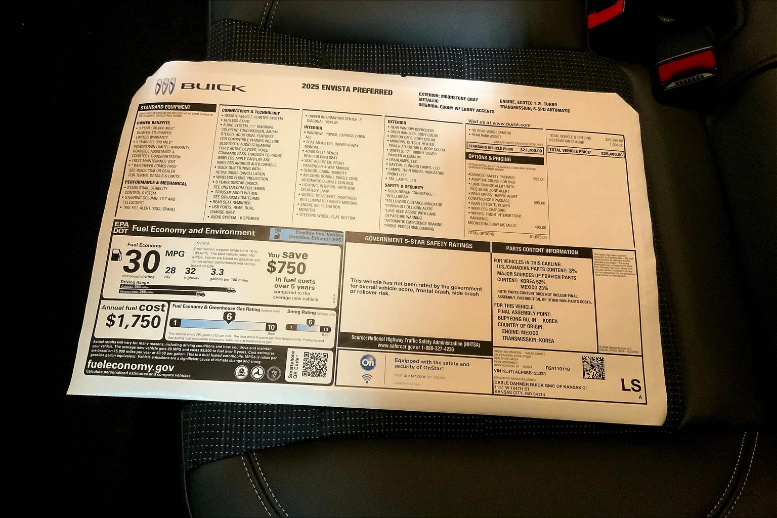 2025 Buick Envista Vehicle Photo in KANSAS CITY, MO 64114-4545