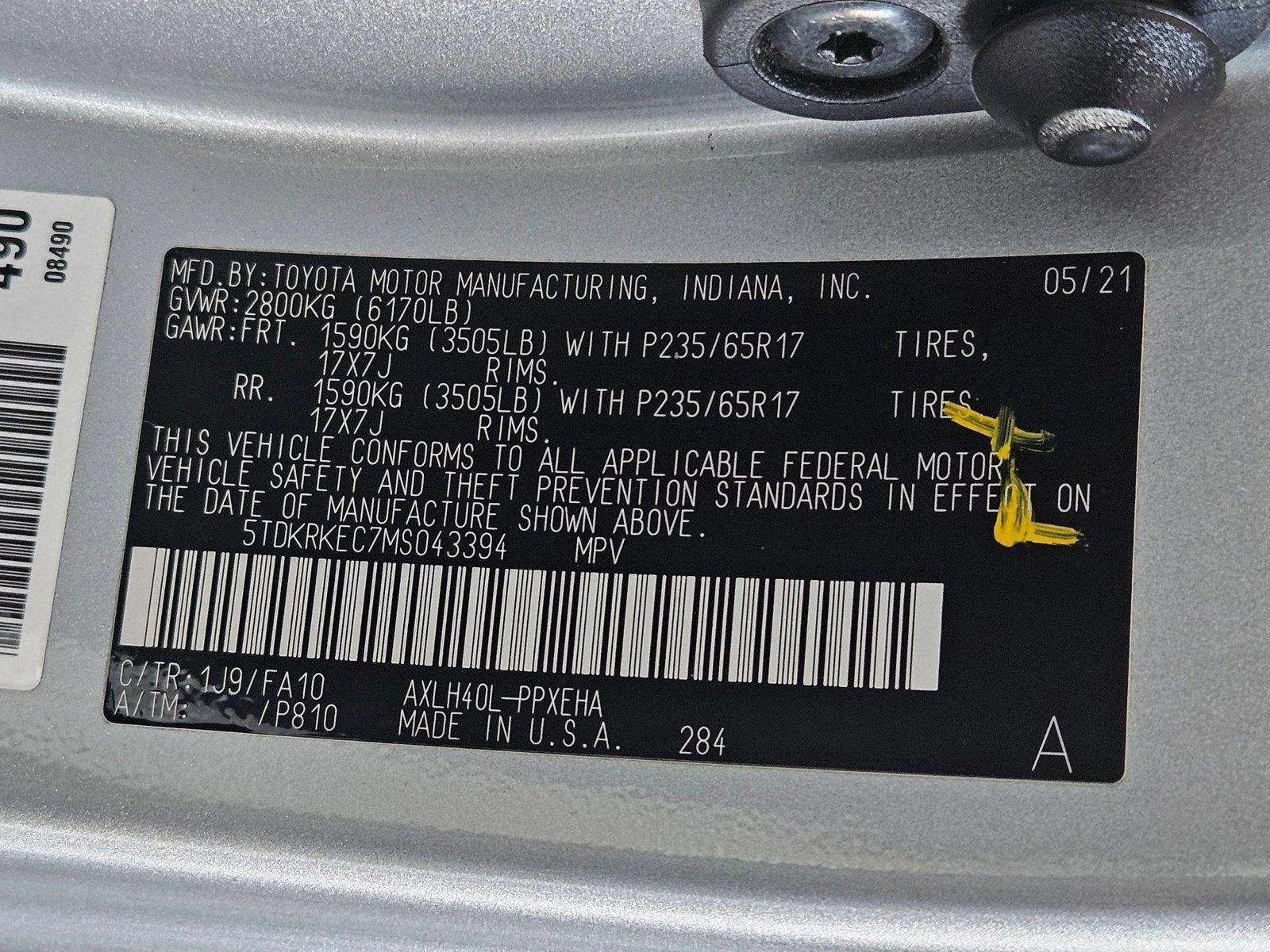 2021 Toyota Sienna Vehicle Photo in Henderson, NV 89014