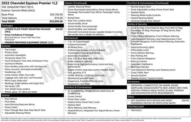 2022 Chevrolet Equinox Vehicle Photo in DANBURY, CT 06810-5034