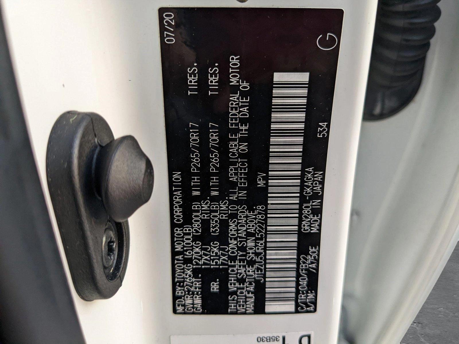 2020 Toyota 4Runner Vehicle Photo in Davie, FL 33331