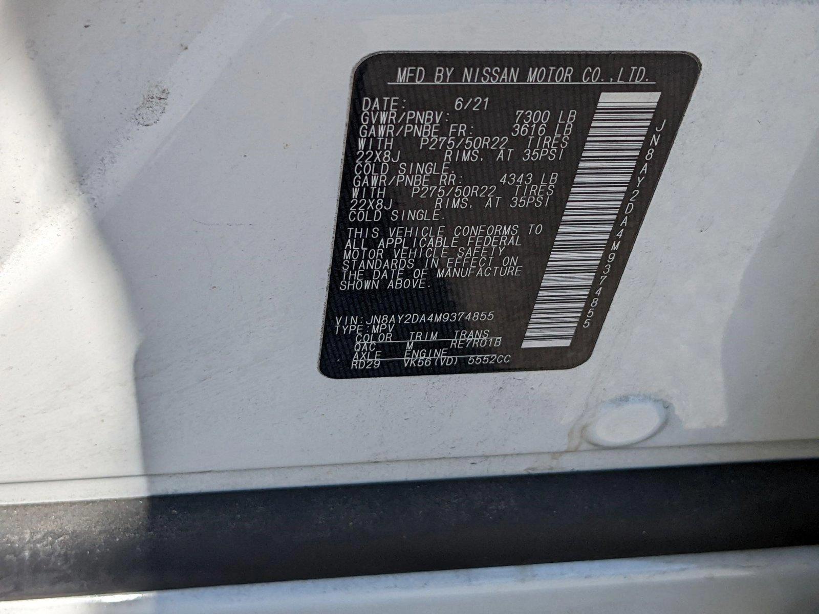 2021 Nissan Armada Vehicle Photo in Jacksonville, FL 32244