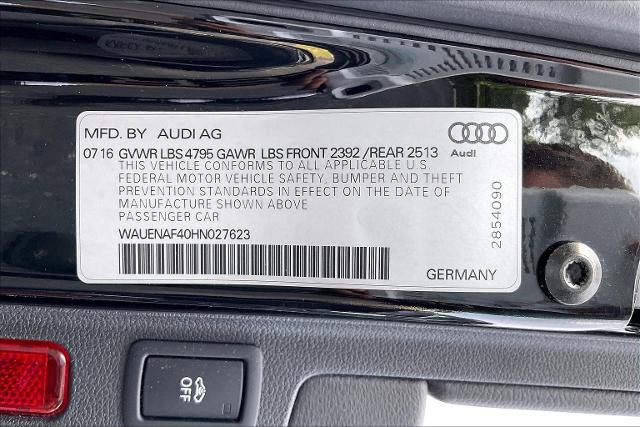 2017 Audi A4 Vehicle Photo in INDEPENDENCE, MO 64055-1314