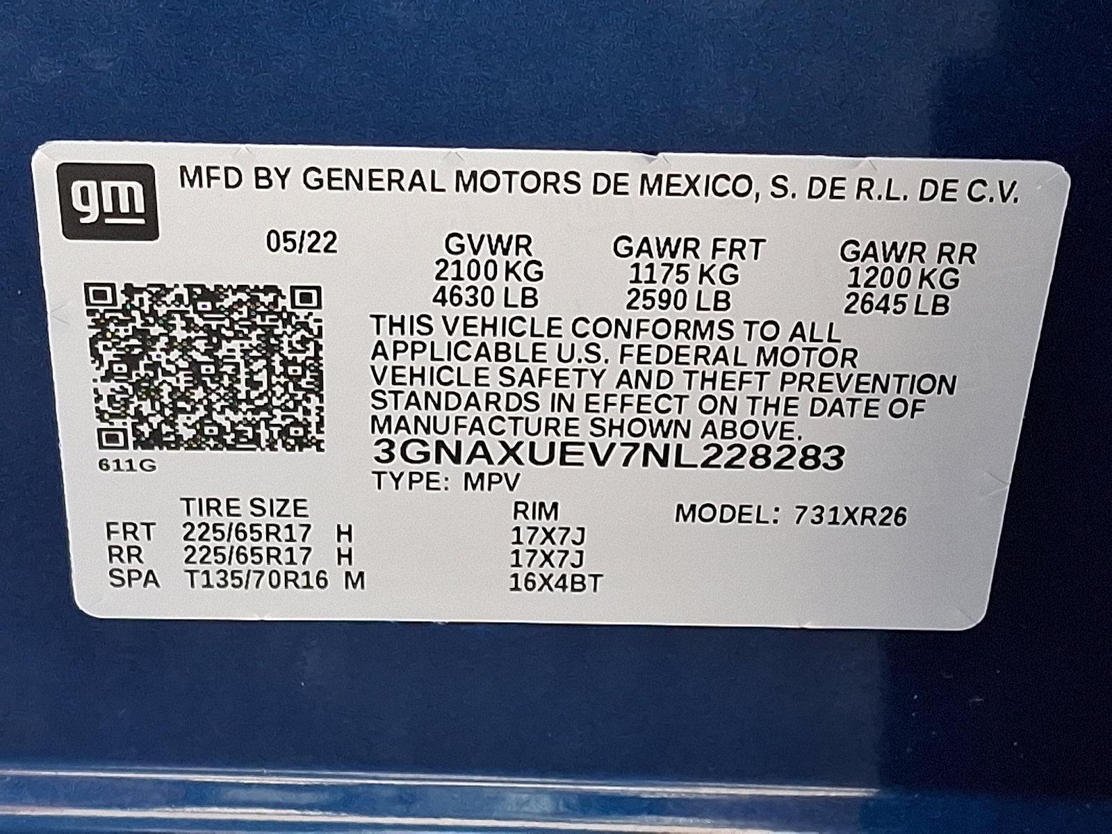 2022 Chevrolet Equinox Vehicle Photo in BETHLEHEM, PA 18017-9401