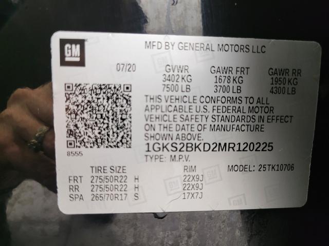 2021 GMC Yukon Vehicle Photo in NEENAH, WI 54956-2243