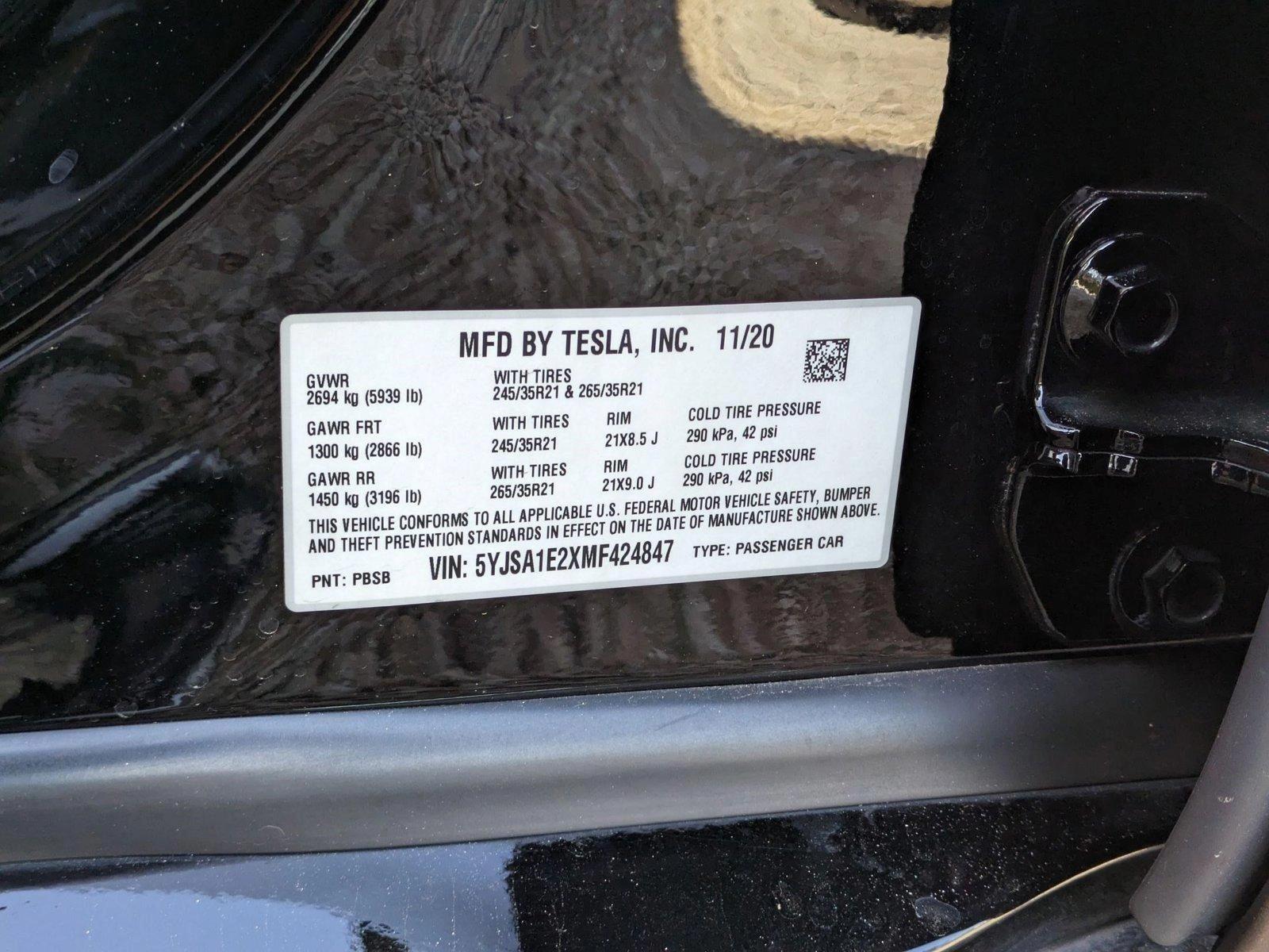 2021 Tesla Model S Vehicle Photo in Bradenton, FL 34207