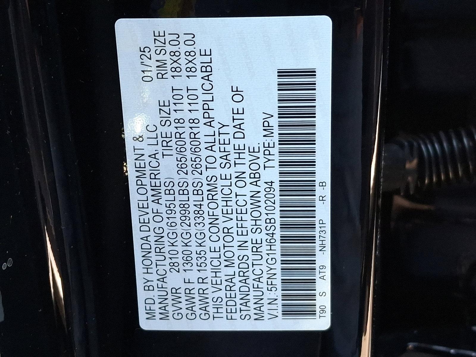 2025 Honda Pilot Vehicle Photo in Harrisburg, PA 17111