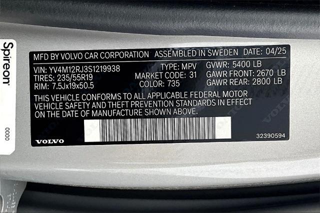 2025 Volvo XC60 Vehicle Photo in Grapevine, TX 76051