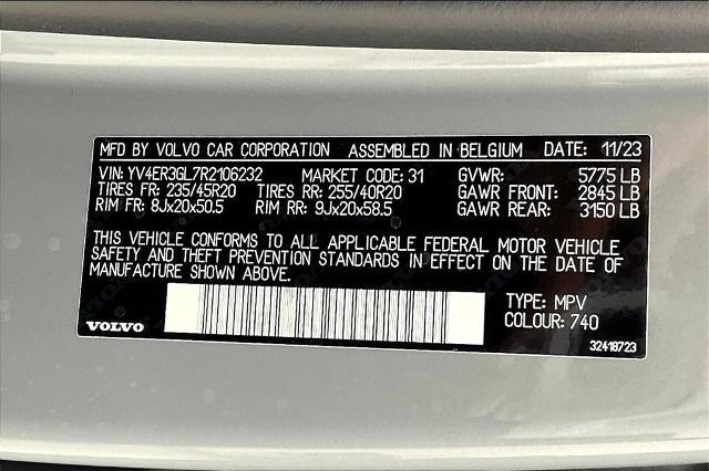 2024 Volvo C40 Recharge Pure Electric Vehicle Photo in Grapevine, TX 76051